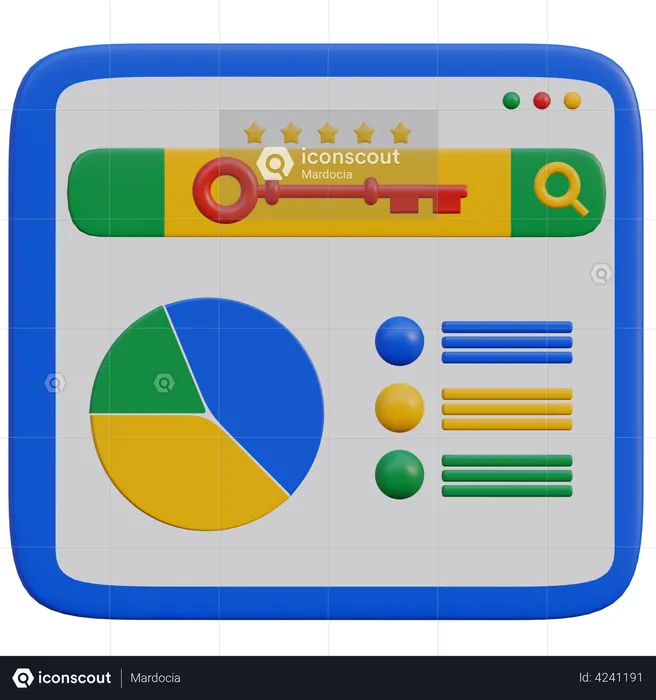 Website Security Analysis  3D Icon