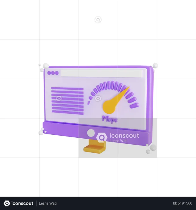 Website Speed  3D Icon