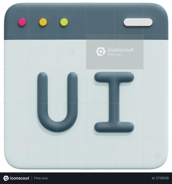 Website Ui  3D Icon