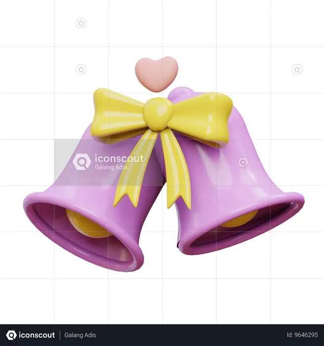 Wedding Bell  3D Icon
