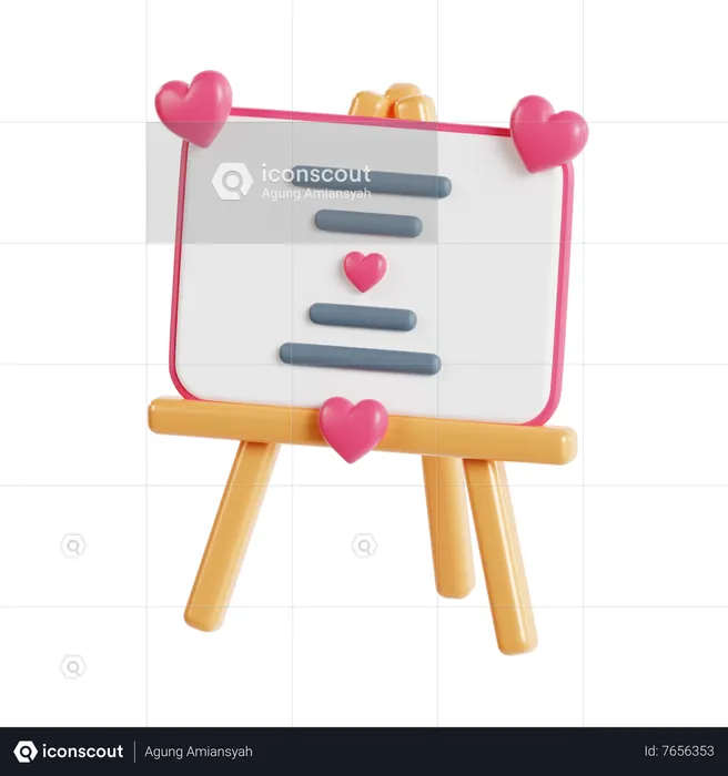 Wedding Board  3D Icon