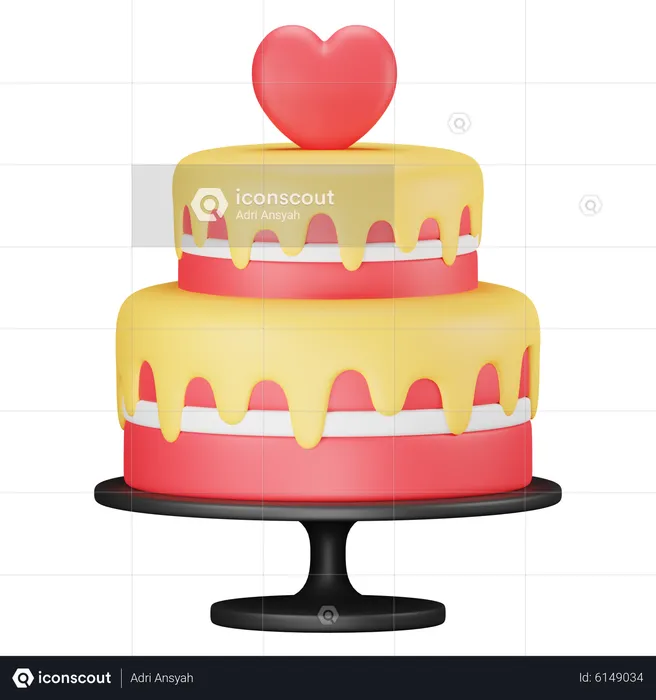 Wedding Cake  3D Icon