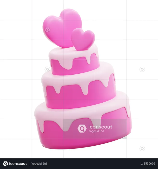 Wedding Cake  3D Icon