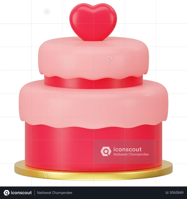 Wedding Cake  3D Icon