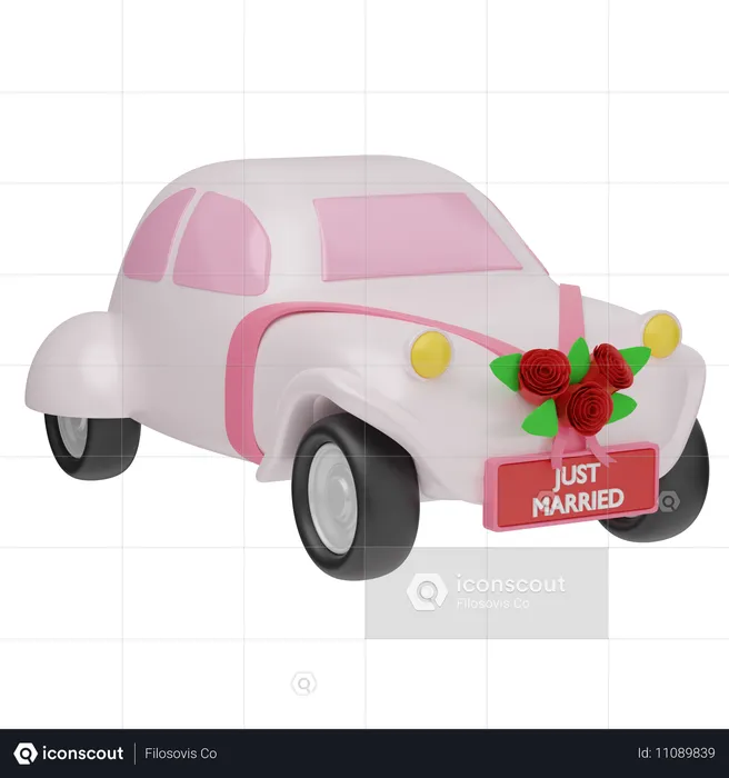 Wedding Car  3D Icon