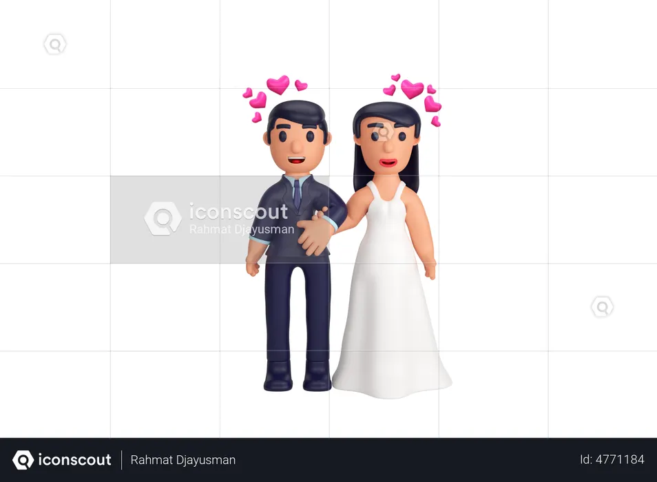 Wedding Ceremony  3D Illustration