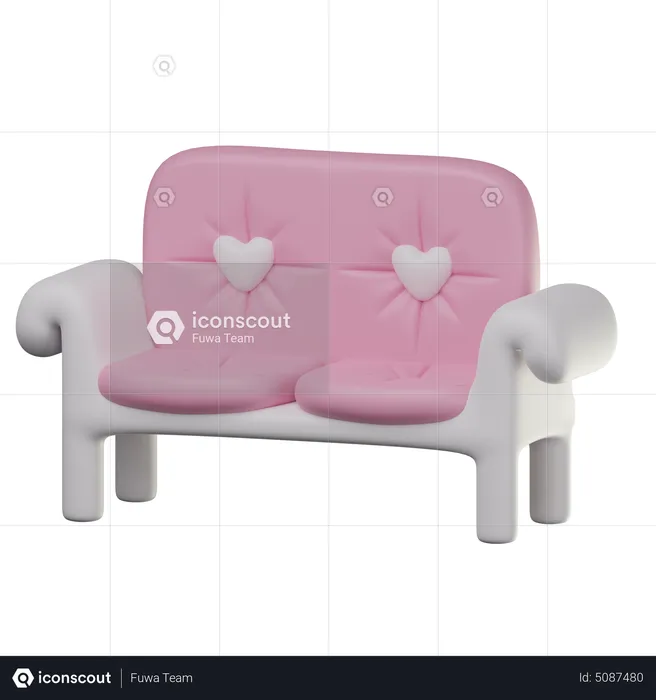 Wedding Chair  3D Icon