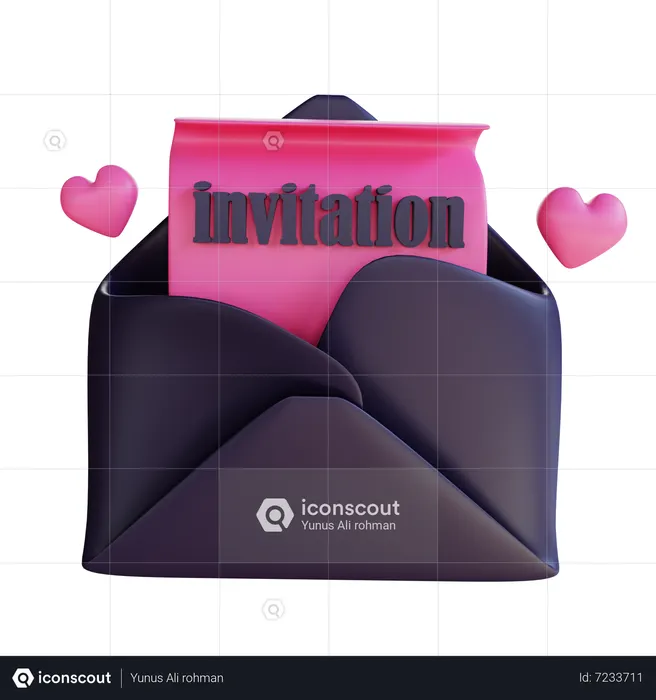 Wedding Email  3D Icon