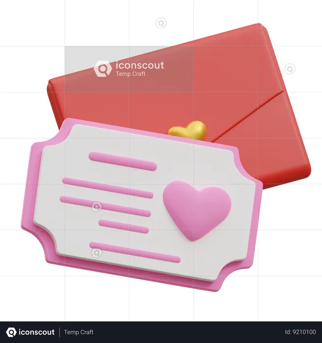 Wedding Invitation  3D Icon