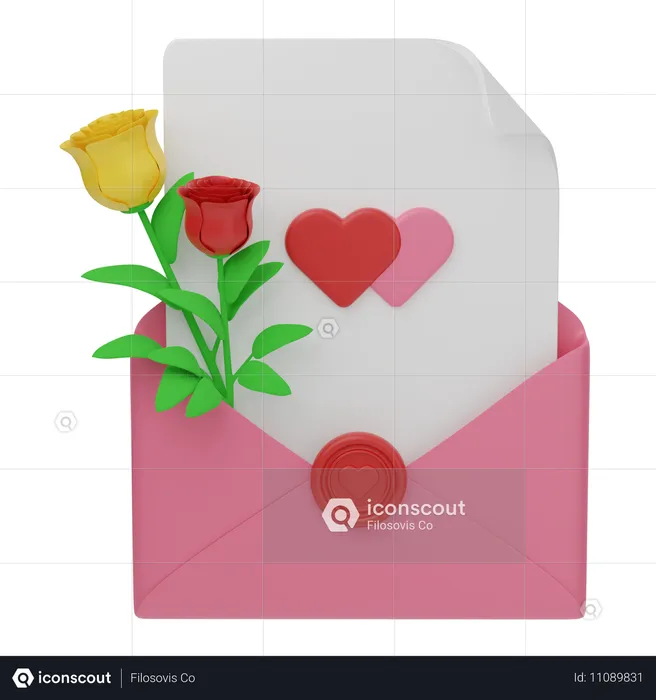 Wedding Invitation  3D Icon