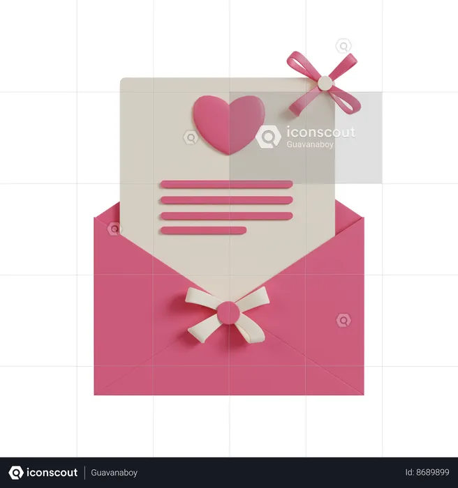 Wedding Invitation  3D Icon