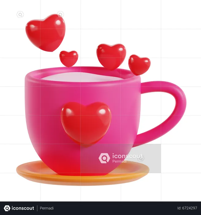 Wedding Mug  3D Icon