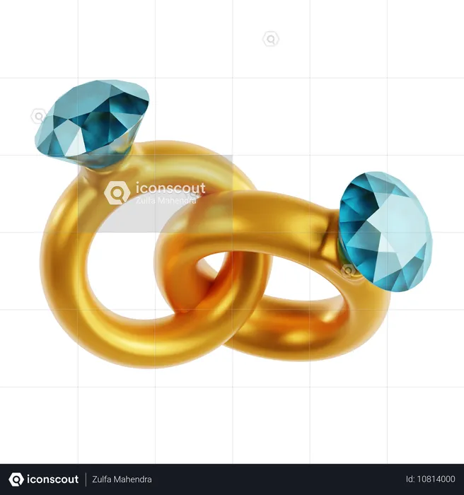 結婚指輪  3D Icon