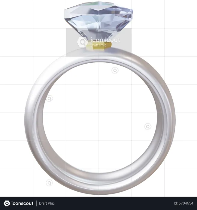 Wedding Ring  3D Icon