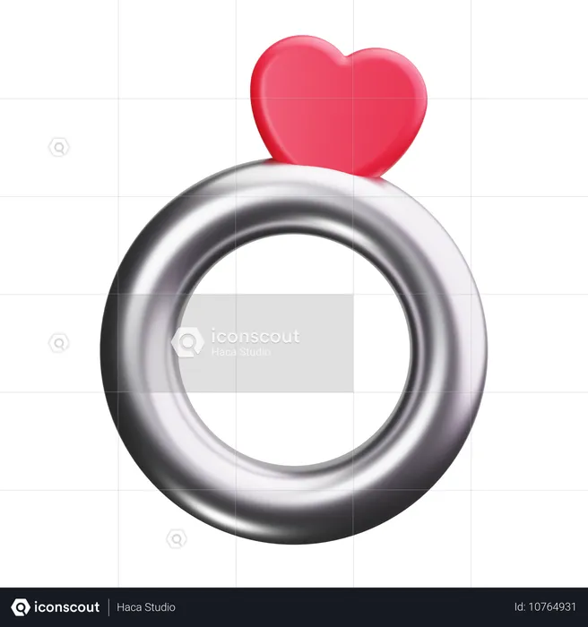 Wedding Rings  3D Icon