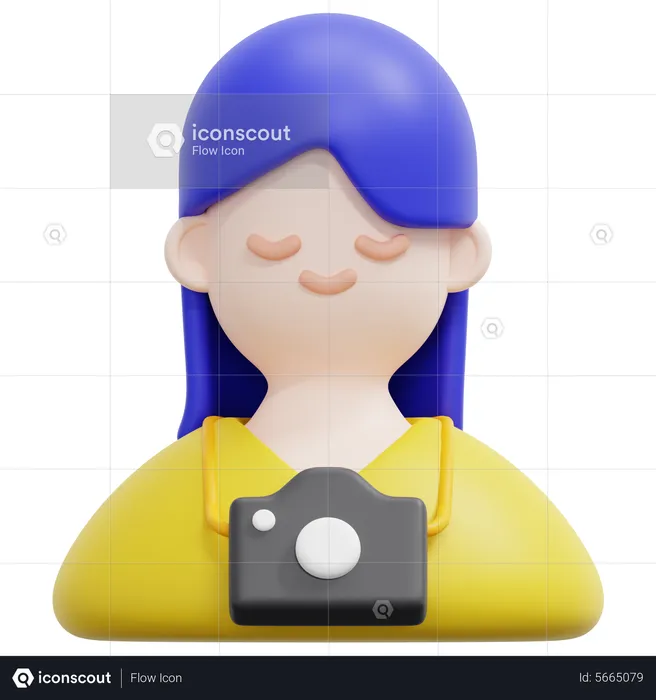 Weibliche Touristin  3D Icon