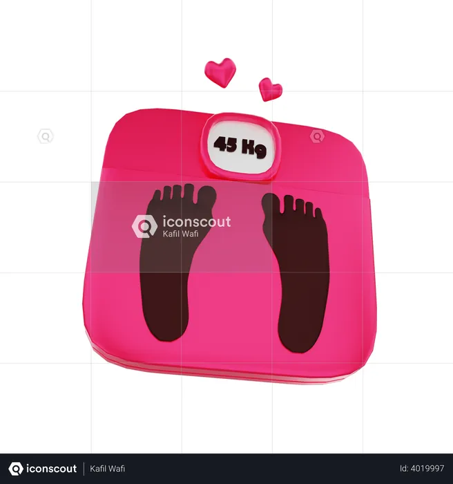 Weighing scale  3D Illustration