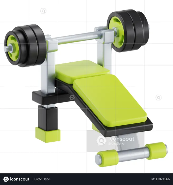 Weight bench  3D Icon