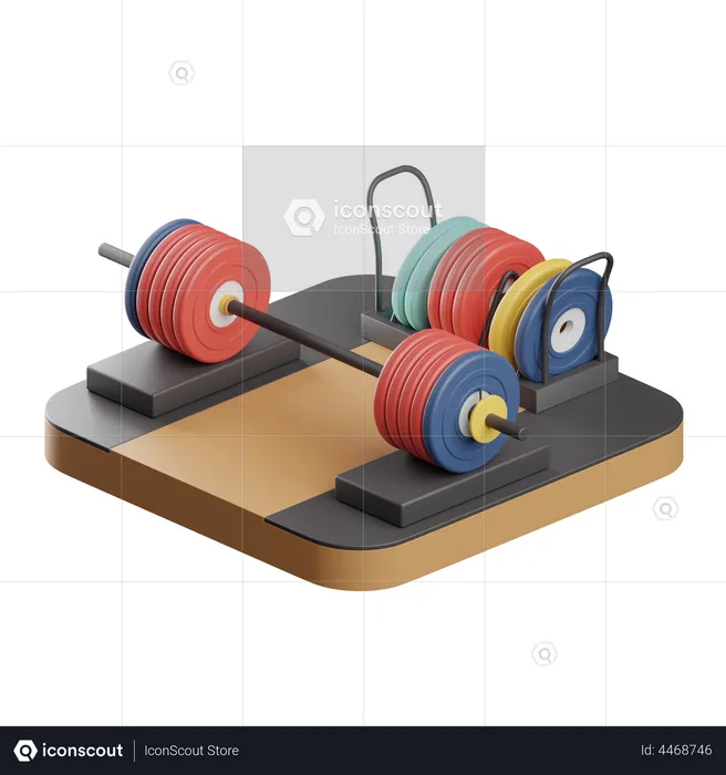 Weight Lifting  3D Icon