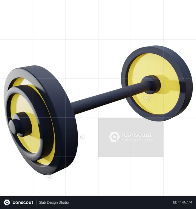 Weight Lifting  3D Illustration