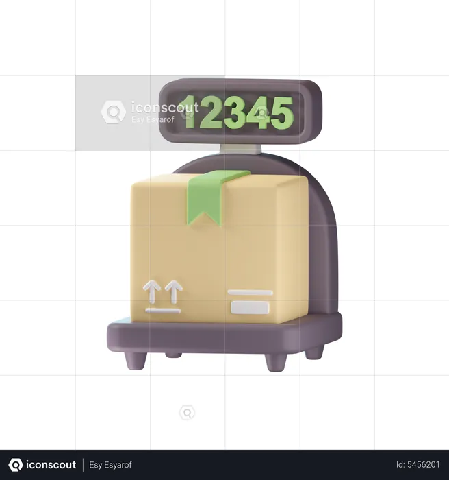 Weight Parcel  3D Icon