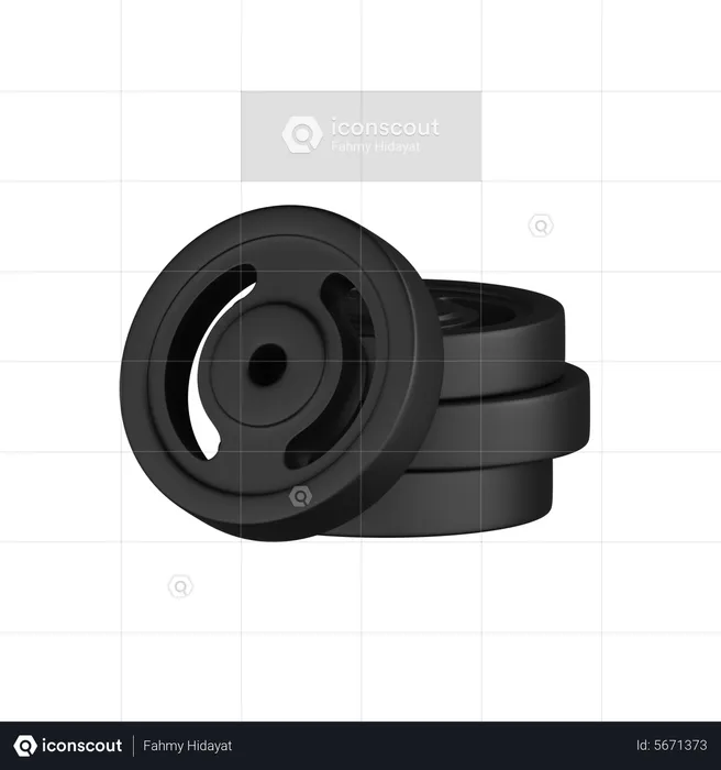 Weight Plate  3D Icon