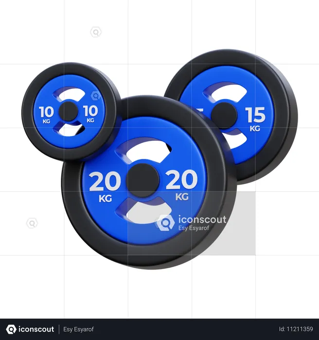 Weight Plates  3D Icon