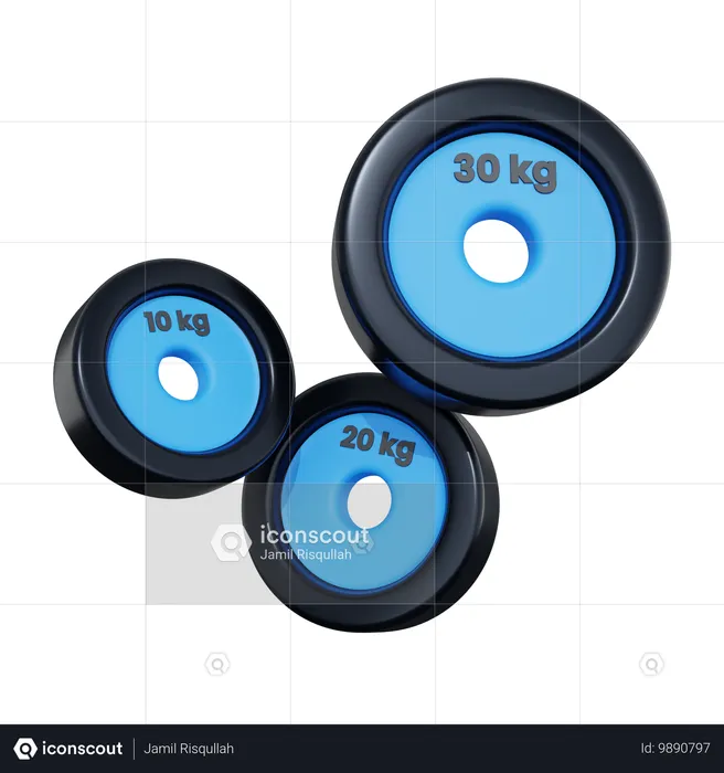 Weight Plates  3D Icon