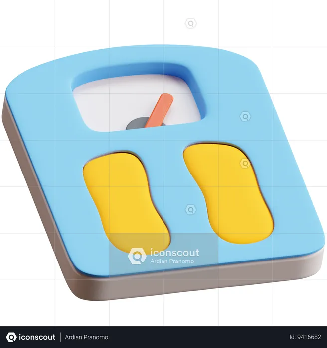 Weight scale  3D Icon