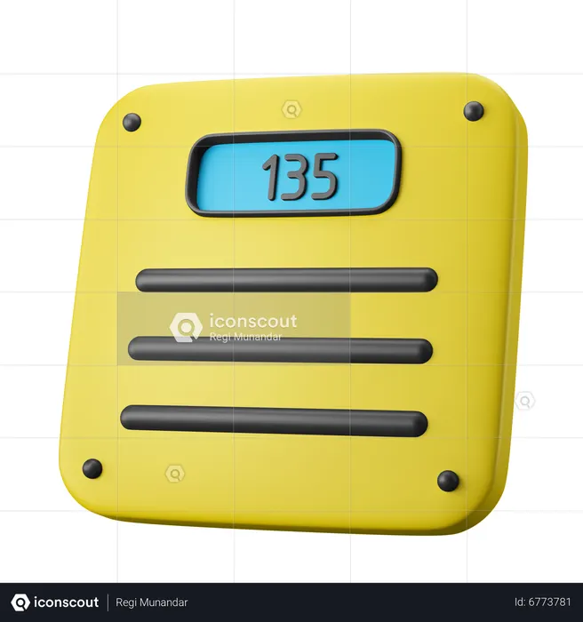 Weight Scale  3D Icon