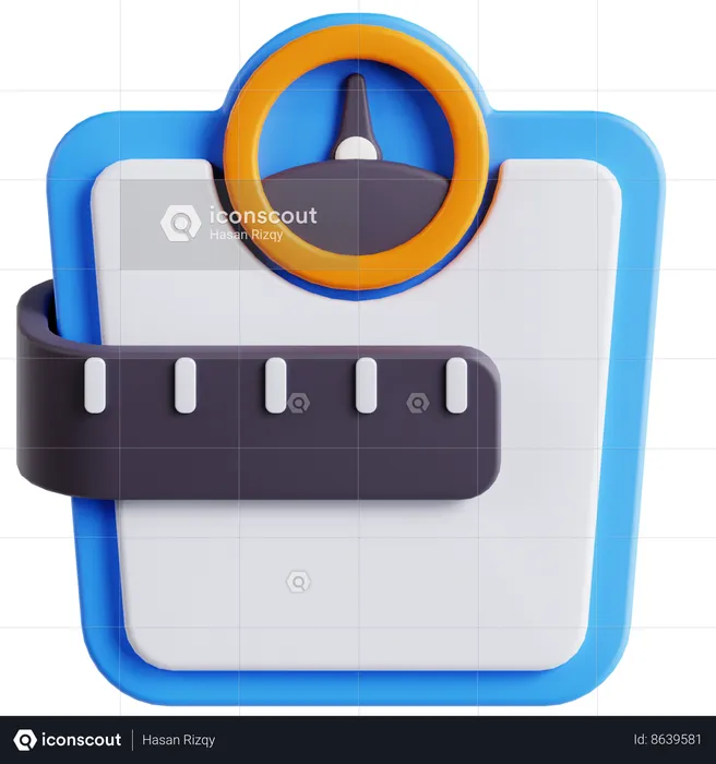 Weight Scale  3D Icon