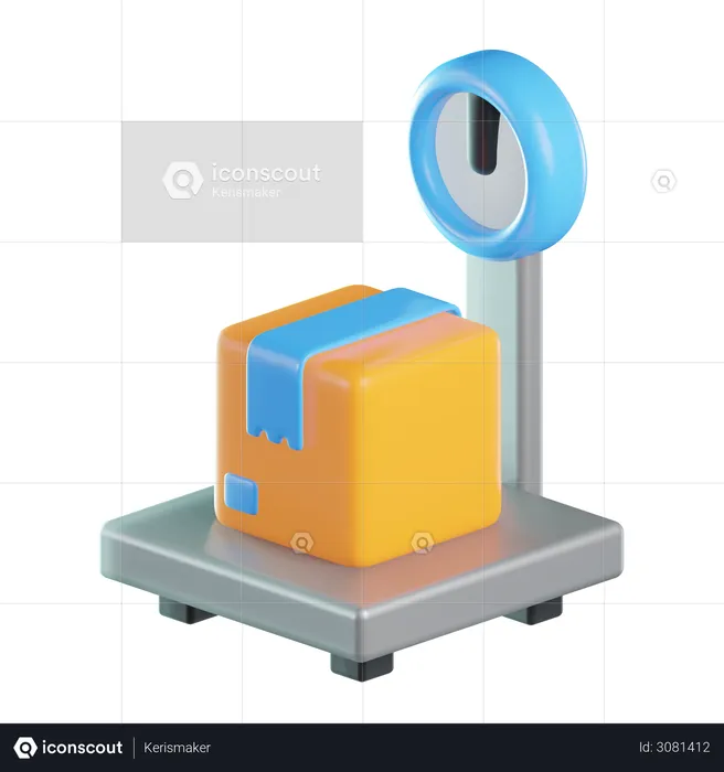 Weight Scale  3D Icon