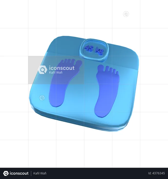 Weight Scale  3D Illustration