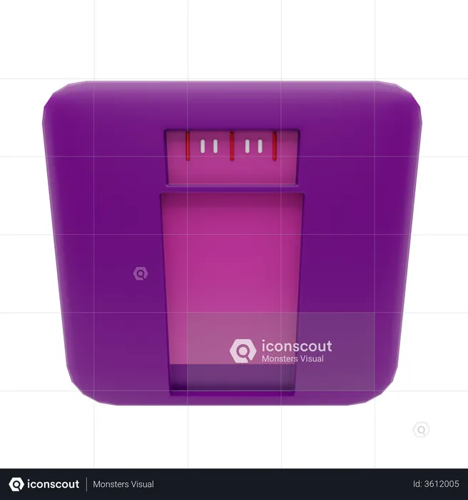 Weight Scale  3D Illustration