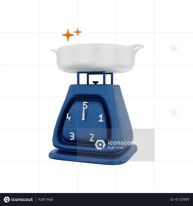 Weight Scale  3D Illustration