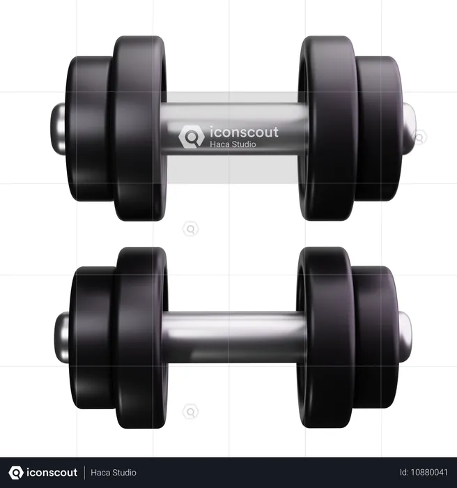 Weight Training  3D Icon