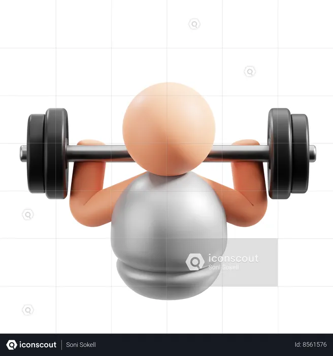 Weightlifter  3D Icon