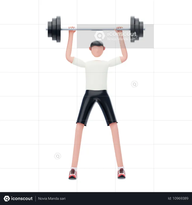 Weightlifting  3D Icon