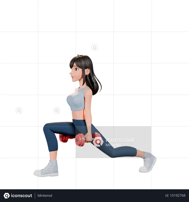 Weightlifting Challenge Fitness Motivation  3D Illustration