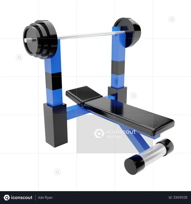 Weightlifting equipment  3D Illustration