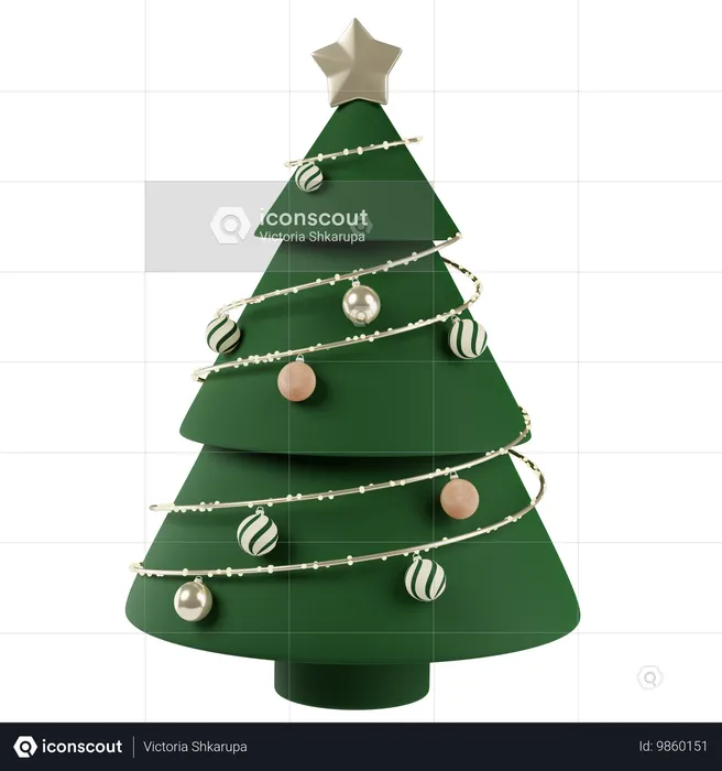 Weihnachtsbaum  3D Icon