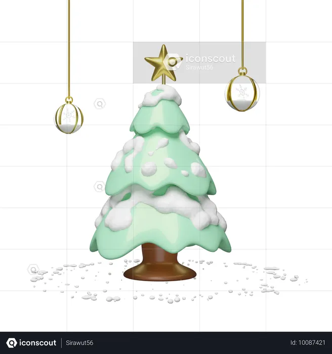 Weihnachtsbaum  3D Illustration