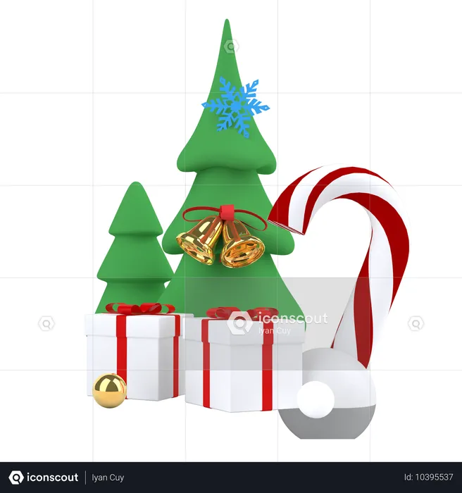 Weihnachtsbaum  3D Illustration