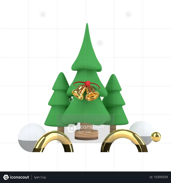 Weihnachtsbaum  3D Illustration