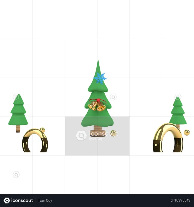 Weihnachtsbaum  3D Illustration