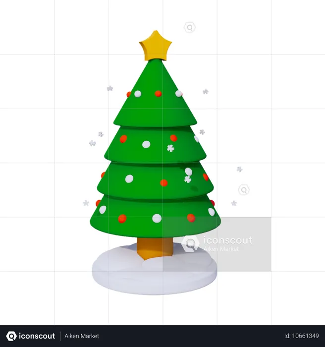 Weihnachtsbaum  3D Icon