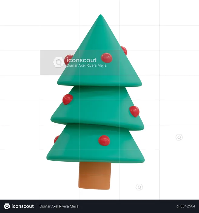 Weihnachtsbaum  3D Illustration