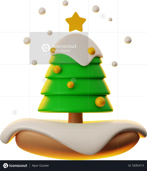 Weihnachtsbaum  3D Icon