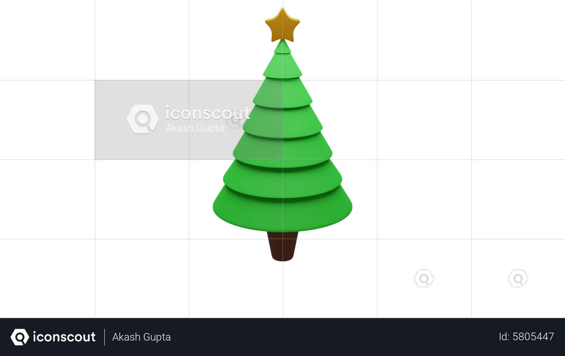 Weihnachtsbaum  3D Icon