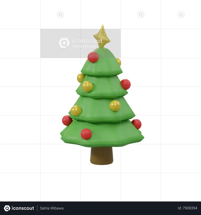 Weihnachtsbaum  3D Icon